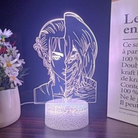 Lampe de nuit Anime pour bébé, lampe de chevet pour chambre d'enfant, décoration murale, lampe de table mignonne
