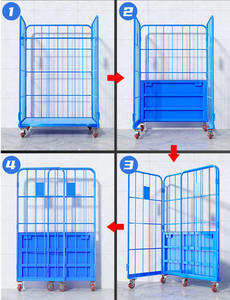 Chariot à roulettes pliable en acier Q235 avec couvercles personnalisés, capacité de charge de 500 kg, <span class=keywords><strong>Zenda</strong></span> RCL-04 pour l'industrie automobile, commandes en gros - Product Image 6