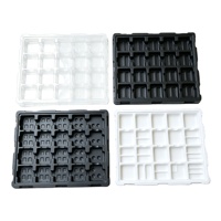 Plateau en plastique antistatique ESD pour composants électroniques, plateau de stockage, plateau de manutention, plateau d'emballage thermoformé sur mesure