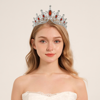 Accessoires de cheveux de mariage vintage style baroque royal, couronne et diadème en cristal pour mariée, princesse, reine, concours de beauté, cadeau de fête