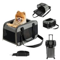 Sac de voyage pour animaux de compagnie MJ Brand en tissu Oxford, fermeture éclair, écologique, pour console centrale de voiture, souple et pliable, vente en gros