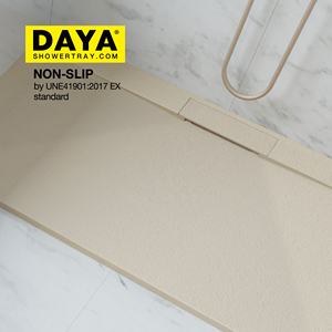 Pomme de <span class=keywords><strong>douche</strong></span> en carrelage de bois, base de <span class=keywords><strong>douche</strong></span> facile à nettoyer, italien mat, dernier plateau de <span class=keywords><strong>douche</strong></span> - Product Image 4