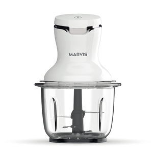 Picadora Eléctrica de Alimentos 1.5L con Carcasa de Plástico, 15000 RPM, Máquina Procesadora de Carne con Cuchilla y Recipiente de Vidrio Blanco - Product Image 3