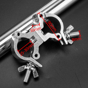 Collier de serrage en alliage d'aluminium |   Raccords pivotants et fixes robustes pour la connexion de tuyaux d'éclairage de scène, les échafaudages et les équipements d'événements - Product Image 1