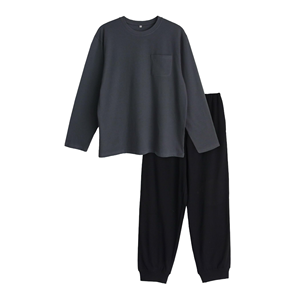 Conjuntos de Pijamas de Hombre de 2 Piezas, Personalizados, 100% Algodón Tejido, Manga Larga, Ecológicos, para Combinar en Familia - Product Image 1
