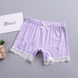 RTS Girls Underwear <span class=keywords><strong>mutandine</strong></span> Soft Baby Girls' Lace Trim Shorts Kid Girl Bottom elastico in vita pronto per la spedizione - Product Image 2