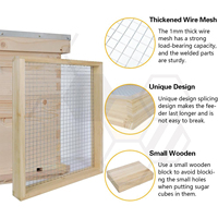 Matériel d'apiculture : Panneau d'alimentation en bois pour abeilles 50,5*42 cm pour ruche Langstroth à 10 cadres