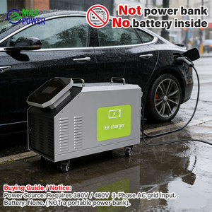 Chargeur EV portable 380V 3 phases, entrée 20kW 33A IP43 CCS ChadeMo 2 câbles pour recharge rapide de véhicules - Product Image 4