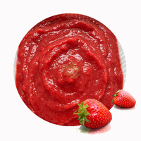 XMSD Diepvries Aardbeienpuree voor de voedingsindustrie, yoghurt, snacks, babyvoeding en fruitproductenlijnen