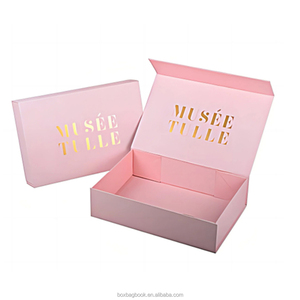 Large Rigid Folding Storage Paper Gift Box White Orange Pink Folded Box Black Folding Box for <strong>Flower</strong>, Chocolate, Gift, <strong>Sweets</strong> - Product Image 2