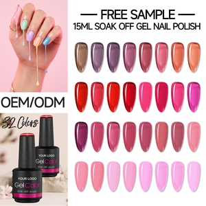 Gel UV pour ongles de qualité supérieure, couleurs mélangées, 15 ml, flexible, personnalisation des couleurs, coopération avec les marques prise en charge - Product Image 1