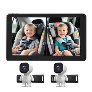Moniteur bébé grand angle HD 7 pouces pour sièges auto et véhicules, compatible avec tous les véhicules avec sangles réglables, moniteur Android - Product Image 1