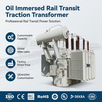 Transformateur de traction triphasé immergé dans l'huile à très faible perte de puissance, haute efficacité, avec support de personnalisation professionnel complet