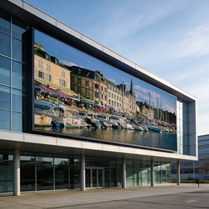 Pantalla LED 3D para Exteriores, Visible a Simple Vista, P4 P5 P8 P10, Pantalla LED 3D para Publicidad, Montada en Esquina de Edificio a 90 Grados - Product Image 2