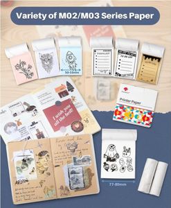 Phomemo M03 <span class=keywords><strong>Imprimante</strong></span> Thermique 53mm 80mm Impression <span class=keywords><strong>Instantanée</strong></span> Téléphones Mobiles Tablette Étude Photos Scrapbooking Portable Autocollant <span class=keywords><strong>Imprimante</strong></span> - Product Image 3