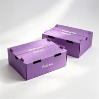 Boîtes d'emballage personnalisées pour produits frais, vente en gros, emballage pour fruits, légumes et baies