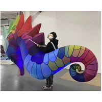Costume gonflable de hippocampe Walkabout Puppet avec lumière LED pour défilé et spectacle