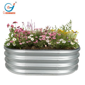 Venta directa de Kits de cama de jardín elevado de jardín Cama de maceta elevada de metal para verduras Flores Tierra - Product Image 4