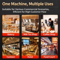 Oven Panggang Listrik Profesional Tiga Dek Enam Loyang Laris Manis, Cocok untuk Toko Roti, Ruang Makan, Kafe, Pizza, Roti, Kue