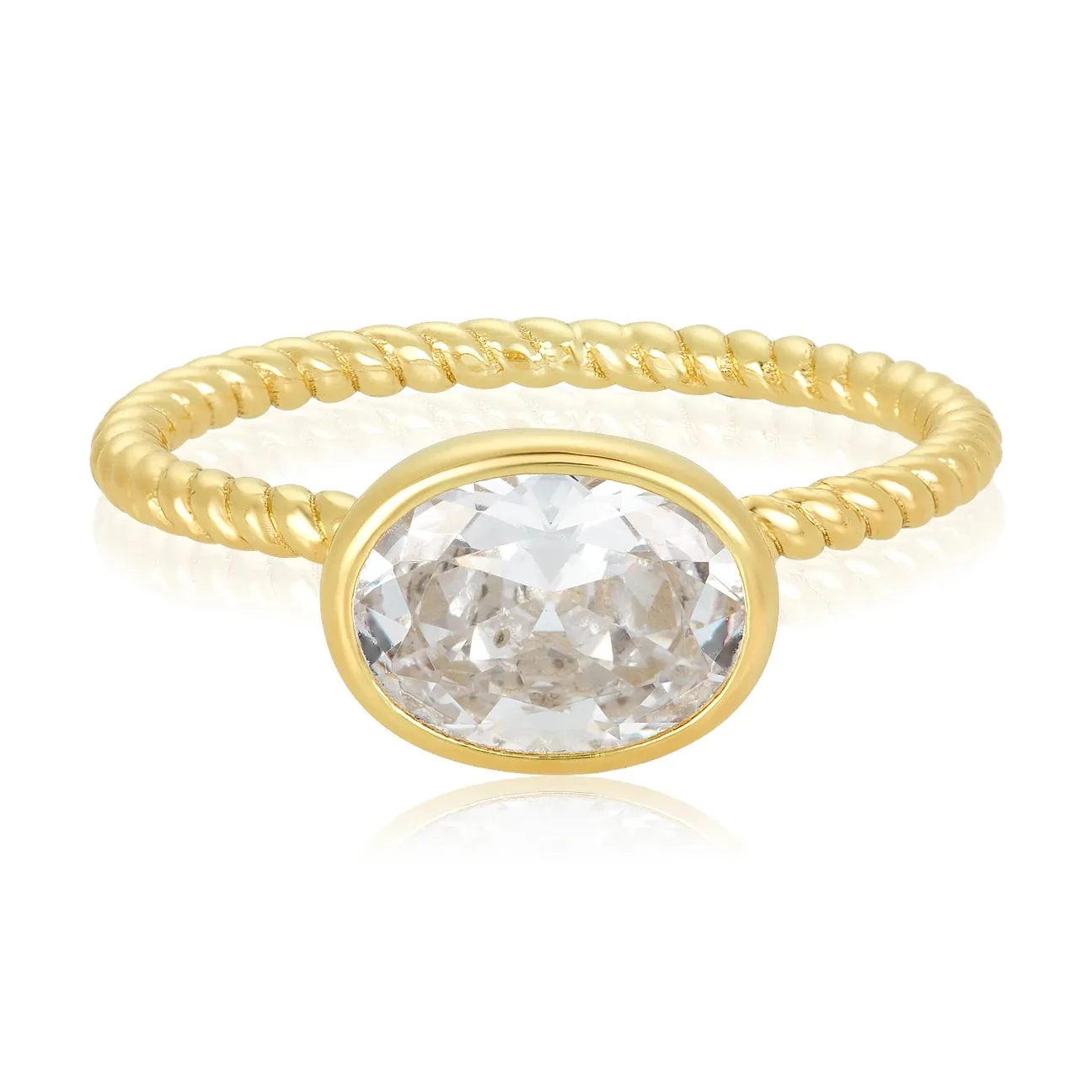 Gemnel fábrica 18k ouro 1 carat 925 prata diamante contas oval anel de casamento banda de noivado clássico para as mulheres 2022