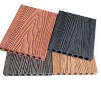 WPC-Terrassendielen Holz-Kunststoff-Verbundwerkstoff Co-Extrusion Gebürsteter Bodenbelag für Außenbereich Garten Schwimmbad Bad & Küche
