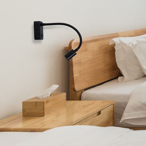 3W Kopfteil Wand leuchte Verstellbarer Schwanenhals Wand leuchte <span class=keywords><strong>LED</strong></span> Wand leuchte Nachttisch Lese lampe Für Hotel - Product Image 4