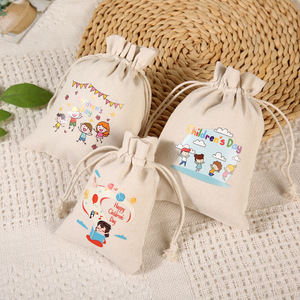 Bolsa de Tela Reutilizable Personalizada, Ecológica, con Cordón, de Algodón, Portátil, de Alta Calidad, para Viajes - Product Image 6