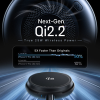 LISEN 2026 Base de Carga Inalámbrica Magnética Mejorada de 25W con Certificación Qi2.2, Estación de Carga Rápida para iPhone 17 16 15 Pro Max