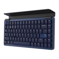 Nouveau clavier de bureau sans fil 2,4 GHz à 84 touches en alliage d'aluminium, à profil bas, avec interrupteurs mécaniques, rétroéclairage LED, hot-swap, triple mode