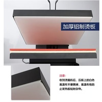 Nouvelle presse à chaud semi-automatique pivotante 40*60/38*38CM rouge, conception OEM ODM, stock entrepôt UE pour transfert thermique sur cuir