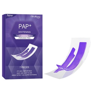 Bandes blanchissantes violettes personnalisées pour les dents – Patchs de soins bucco-dentaires quotidiens pour rafraîchir et nettoyer les dents - Product Image 1