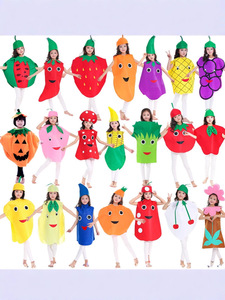 Disfraces de Frutas y Verduras para Halloween, <span class=keywords><strong>Trajes</strong></span> para Actuaciones del Día del Niño, Disponibles en Poliéster, Unisex, Venta al Por Mayor, Conjuntos para Padres e Hijos - Product Image 3