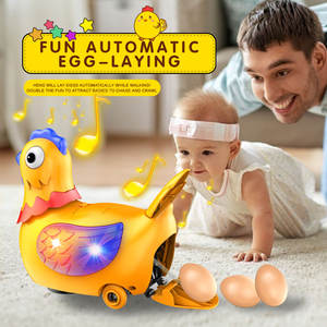 ベストセラーのインタラクティブな赤ちゃん用電子玩具、趣味、子供、男の子、女の子向けの教育玩具、光と音楽付きの鶏のおもちゃ - Product Image 5