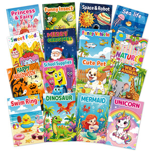 Nuevo libro para colorear, copia individual, libro de imágenes de dibujos animados para niños de 12 páginas, animales para colorear, novedad 2026 - Product Image 1
