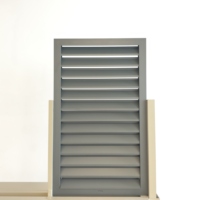 Fenêtre à persiennes en aluminium moderne avec fonction antivol pour salle de bain et usage extérieur, ouverture horizontale fixe, garantie 5 ans
