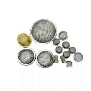 Hose Washer Bathroom Sinks Mesh Rubber Covered Stainless Steel Filter Cap
