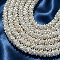 Nouveauté - Kit de tricot - Perles d'eau douce naturelles de qualité AAA - Taille 4 - Semi-finies - Bijoux faits à la main - Bracelet DIY