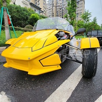 XCEGO Buggy ouvert à 3 roues, essence-électrique, haute vitesse, 350CC, transmission automatique, vitesse maximale 120KM/h, 2 passagers, frein à disque