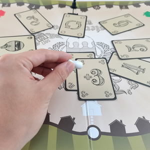 Juego de mesa personalizado en blanco para carreras de caballos, con figuras de jugadores de dados y temática forestal, para edades de 7 a 14 años - Product Image 3