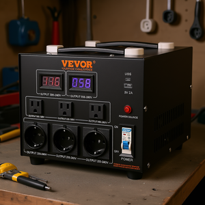 Transformador Convertidor de Voltaje 3000W 110V 220V con Múltiples Salidas para Electrodomésticos - Product Image 2