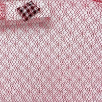 Tissu en maille de nylon respirant rouge 25 g/m² léger 1 mm 100 % nylon pour robes de soirée et robes à paillettes, tissu tulle, tissu dentelle