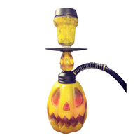 Mini Chicha Spéciale en Gros, Petite Chicha LED Colorée en Forme de Citrouille, Cadeau d'Halloween, Barre Lumineuse en Résine pour Chicha, pour les États-Unis