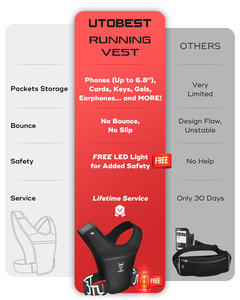 UTOBEST per adulti canottiera corta con cintura regolabile impermeabile e traspirante porta telefono con tasche Decorative - Product Image 6