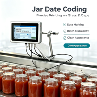Imprimante jet d'encre industrielle VZJET Flex, machine de codage jet d'encre en ligne, codeur de date, codes-barres, codes de lot, imprimante de marquage jet d'encre