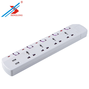USB 503 supresor de picos de tensión Universal Power Strip con 3 o <span class=keywords><strong>4</strong></span> vías, hembra - Product Image 2