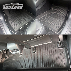 Sonsang พรมปูพื้นแบบเต็มชุดเสื่อปูพื้นสำหรับรถเทสลารุ่น3เสื่อปูพื้นรถยนต์บรรทุกสินค้าด้านหน้าด้านหลังทุกสภาพอากาศ - Product Image 3