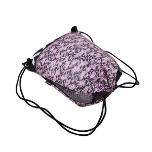 Vietnam Stitching Style Mesh Bag <b>Drawstring</b> <b>Backpack</b> Custom Logo Full Print Fashion <b>Drawstring</b> Bag - Product Image 3