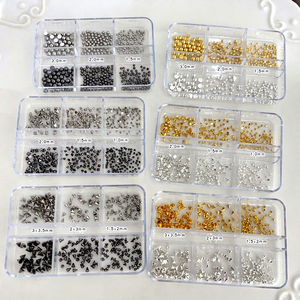 Adornos de Uñas Punk con Púas Metálicas 3D para Halloween, 6 Rejillas/caja en Plata/Negro Metálico, Tachuelas de Uñas Cónicas de 1.5/2/3mm, Remaches de Aleación para Uñas DIY - Product Image 4