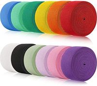 En gros Bande élastique plate tricotée pliable robuste et colorée pour couture, artisanat, bricolage, bordures de couette, en vrac