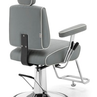 Chaise de Barbier Professionnelle Moderne de Bonne Qualité, Durable, Pivotante à 360 Degrés, Inclinable, avec Pompe Hydraulique Robuste pour Salons de Coiffure et Écoles
